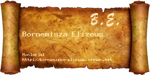 Bornemisza Elizeus névjegykártya